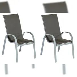Merxx Amalfi di Lusso Stapelsessel 56,5 x 61 x 104 cm grau 2 St.