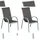 Merxx Amalfi di Lusso Stapelsessel 56,5 x 61 x 104 cm grau 2 St.