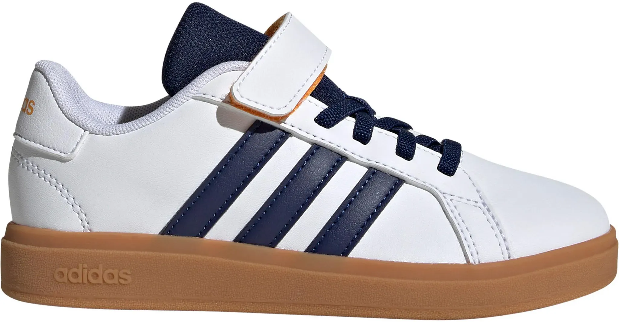 adidas GRAND COURT 2.0 Sneaker Kinder in ftwr white-dark blue-gum, Größe 28 - weiß
