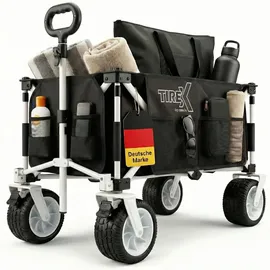 Xonic Bollerwagen Faltbar PU XL Rädern Schwarz