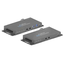 0 PureTools - HDMI 2.0 Fiber Extender Set - HDMI Fiber Extender 4K (60Hz 4:4:4) mit Audio Insertion und Extraktion