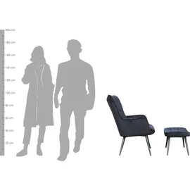 byLIVING UTA Webstoff dunkelgrau