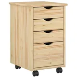 vidaXL Rollschrank 34 x 39 x 56 cm Braun