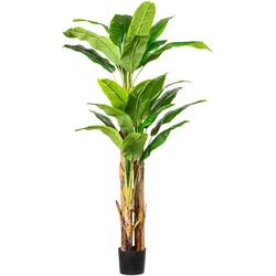 Kunstpalme CREATIV GREEN "Bananenpflanze", grün, H:180cm, Kunststoff, Kunstpflanzen