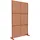 casa.pro Trennwand 180 x 90 cm Braun Stahl