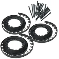 Garronda 30 m 4cm Rollrasenkante 60 Anker Beeteinfassung Kunststoff GD-0158