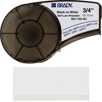 Brady Brady, M21-750-461, Polyester, Schwarz auf Weiß, 19,05mm x