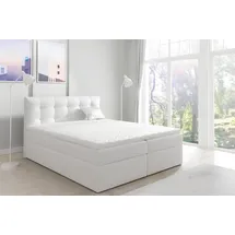 xlmoebel Boxspringbett 140 x 200 cm Weiß