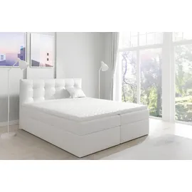 xlmoebel Boxspringbett 140 x 200 cm Weiß