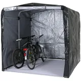 Proregal Fahrradgarage Foliengarage Aufbewahrungsgarage Garagenzelt Anthrazit HxBxT 201x201x201cm