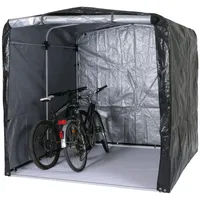 Proregal Fahrradgarage Foliengarage Aufbewahrungsgarage Garagenzelt Anthrazit HxBxT 201x201x201cm