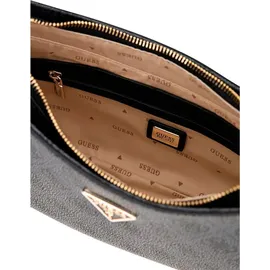 GUESS Noelle II Top Zipper Shoulder Bag Coal Logo - Einheitsgröße