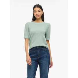 VILA Kurzarmpullover Blau S
