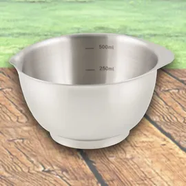 Rosti Margrethe Rührschüssel, Teigschüssel, Metallschüssel, Salatschüssel, Schüssel 0,5 Liter aus Edelstahl