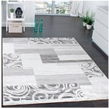 Paco Home Teppich »Sinai 053«, rechteckig, 13 mm Höhe, Kurzflor, Patchwork Design, mit Ornamenten grau Creme Preishammer, Grösse:160x220 cm