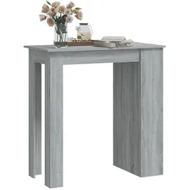 vidaXL Bartisch mit Regal 102 x 50 x 103,5 cm Grau