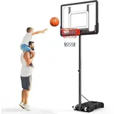 krovtoy Basketballkorb höhenverstellbar Weiß 154–210 cm