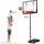 krovtoy Basketballkorb höhenverstellbar Weiß 154–210 cm