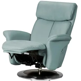 HIMOLLA Relaxsessel 7227 Leder 82 x 109 x 90 cm Blau mit Relax-Funktion