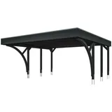 SKANHOLZ Doppelcarport Friesland 5,46 x 5,55 m anthrazit inkl. Pfostenanker