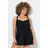 Ulla Popken Badekleid Damen Schwarz 48