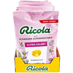 Ricola Bonbons Alpensalbei ohne Zucker 75 g, 18er Pack