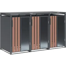 Westmann Mülltonnenbox Status 198 x 80 x 116 cm anthrazit