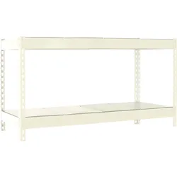 Schwerlastregal METAL BEAST TWO | HxBxT 90x120x60cm | Fachlast 600kg | Weiß