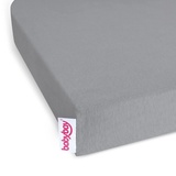 babybay Jersey-Spannbettlaken Original Grau 43 x 81 cm