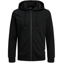 JACK & JONES Basic Reißverschlusspullover Black 7XL