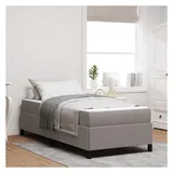 vidaXL Boxspringbett 90 x 200 cm Taupe