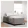vidaXL Boxspringbett 90 x 200 cm Taupe