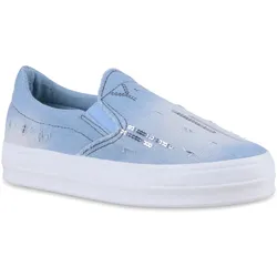 Damen Slip Ons in Schwarz