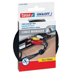 tesa ON & OFF® Cable Manager schwarz