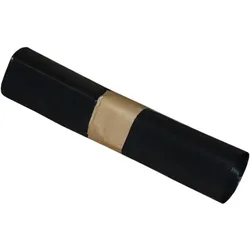 Müllbeutel schwarz 50 L 25 my (Typ 40), 25 Stück/Rolle LDPE Material, 600 x 700 mm
