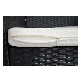 Mendler Halden Gartensessel 59 x 60 x 83 cm anthrazit/creme 2 St.