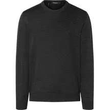 Maerz MUENCHEN "Maerz Muenchen 490500 Strickpullover Herren Bekleidung", Herren, Gr. 48, dunkelgrau, 100% Wolle, Rundhals, Pullover Strickpullover