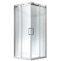 Glaszentrum Hagen Artemis Eckdusche mit Schiebetür 80 x 195 cm Duschwanne/Siphon