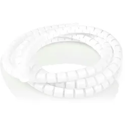 Nedis Kabelmanagement - Spiralhülse - 1 Stück - max. Kabeldicke: 16 mm - PE - Weiss