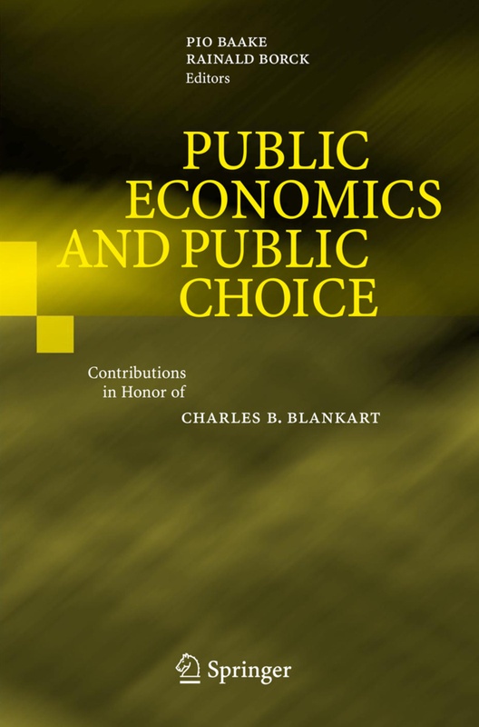 Public Economics And Public Choice, Kartoniert (TB)