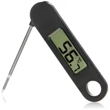 COM-FOUR® Fleischthermometer digital - Grillthermometer - Küchenthermometer zum Kochen, Backen und Braten - Bratenthermometer klappbar