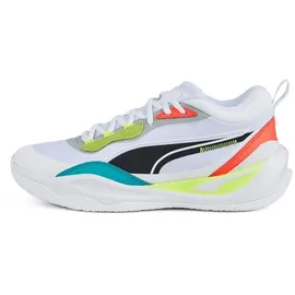 Puma Playmaker Pro Basketballschuhe Herren PUMA White Fiery coral 45