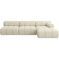 altdecor Ecksofa modulares Sofa Razon-L2 - 285x160x70 cm Beige Bouclé