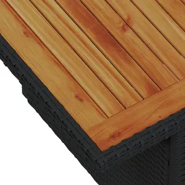 vidaXL Garten Essgruppe mit Kissen 8-Tlg Schwarz und Braun 3349932