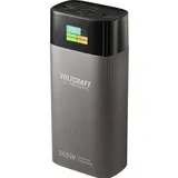 VOLTCRAFT VC-PBP3011PS Powerbank 40000 mAh USB PD 3.0 LiPo Silber (matt) Statusanzeige