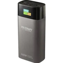 VOLTCRAFT VC-PBP3011PS Powerbank 40000 mAh USB PD 3.0 LiPo Silber (matt) Statusanzeige
