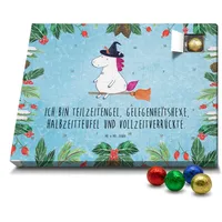 Mr. & Mrs. Panda Adventskalender Einhorn Hexe Mit Füllung von 'Classic' - Geschenk, Freundin, süßigkeiten, Teufel, Frau, Einhörner, Unicorn, schokolade, Schokoladen