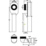 Primaster Urinal-Set Gaia weiß