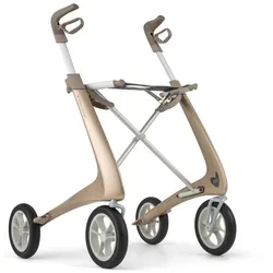 Carbon Ultralight Komfort Rollator champagner