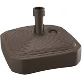 Prosperplast Schirmständer Polyethylen 39 x 39 x 13 cm Braun